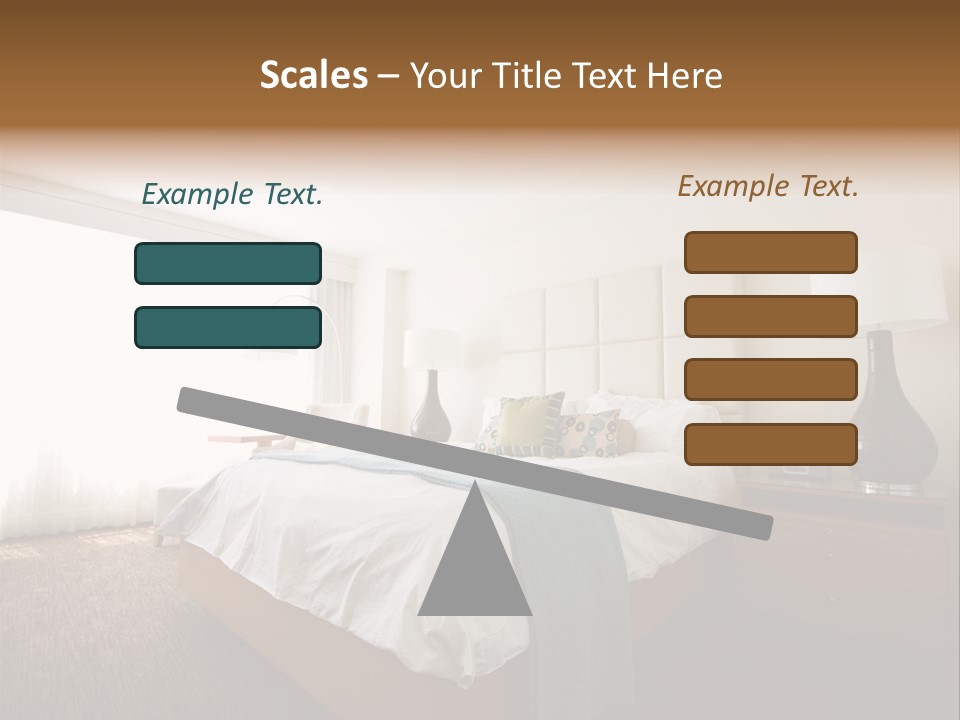 Business Bedroom Light PowerPoint Template