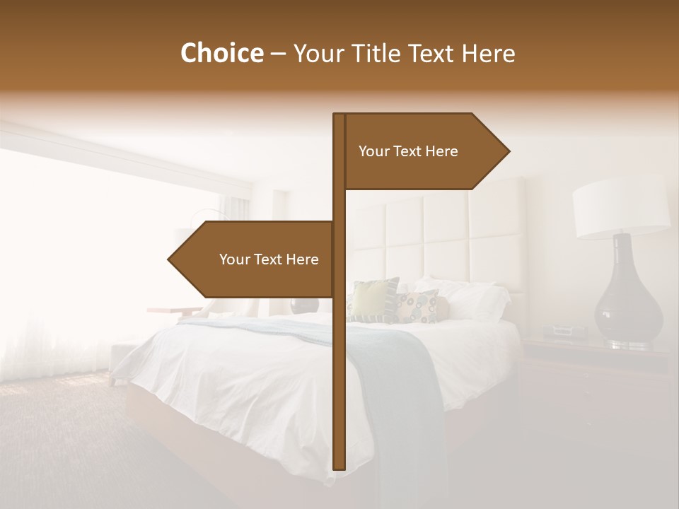 Business Bedroom Light PowerPoint Template