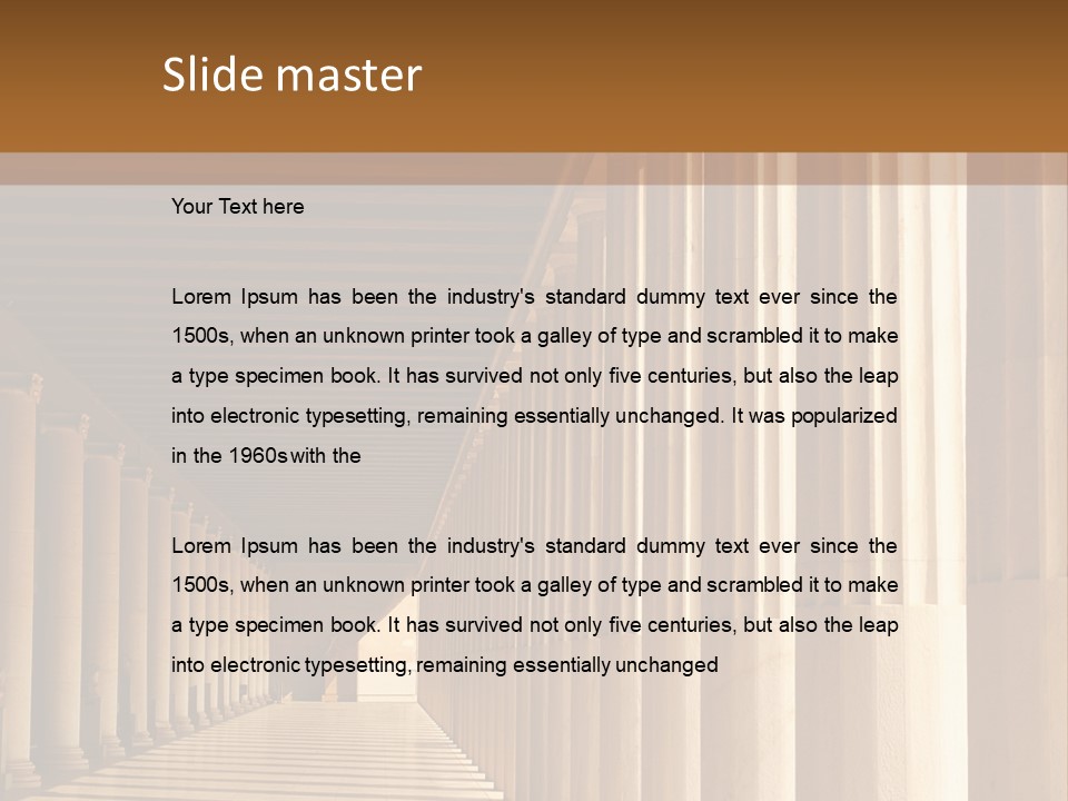 Building Art Athens PowerPoint Template