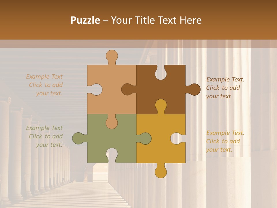 Building Art Athens PowerPoint Template