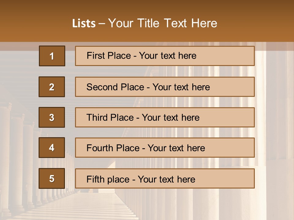 Building Art Athens PowerPoint Template
