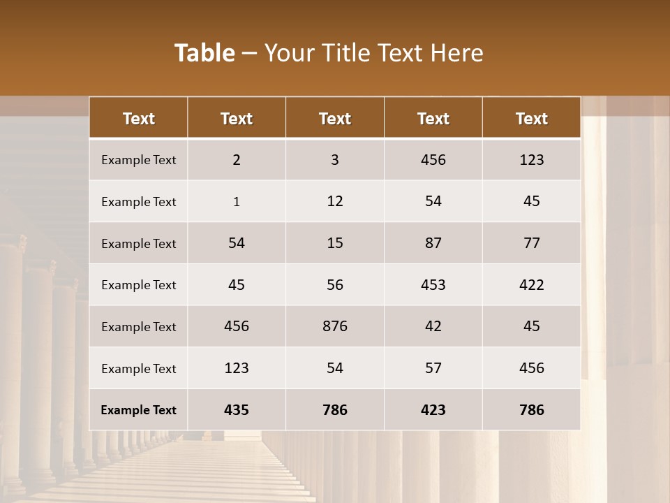 Building Art Athens PowerPoint Template