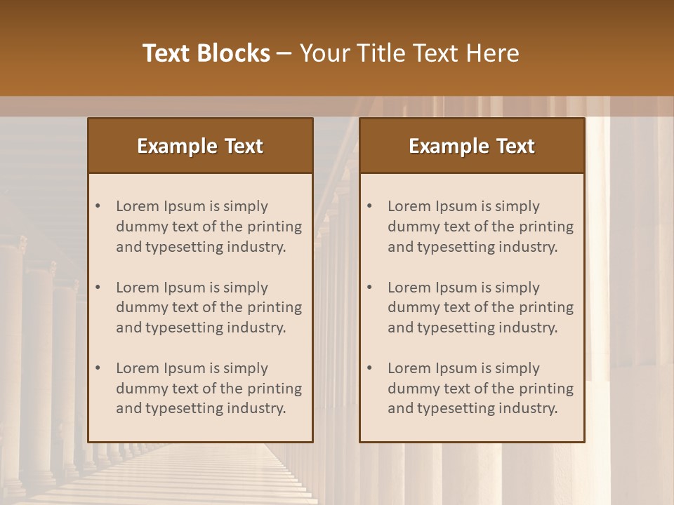 Building Art Athens PowerPoint Template