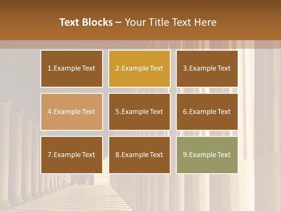 Building Art Athens PowerPoint Template