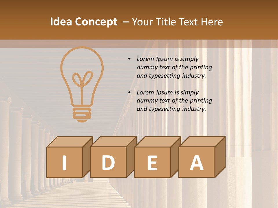 Building Art Athens PowerPoint Template