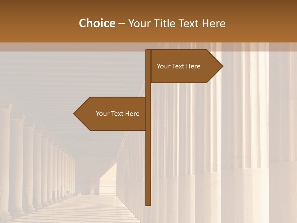 Building Art Athens PowerPoint Template