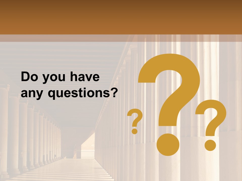 Building Art Athens PowerPoint Template