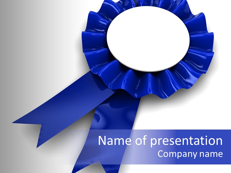 Badge Perfection Pride PowerPoint Template