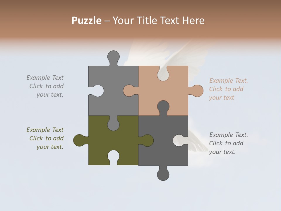 Dove Blue White PowerPoint Template