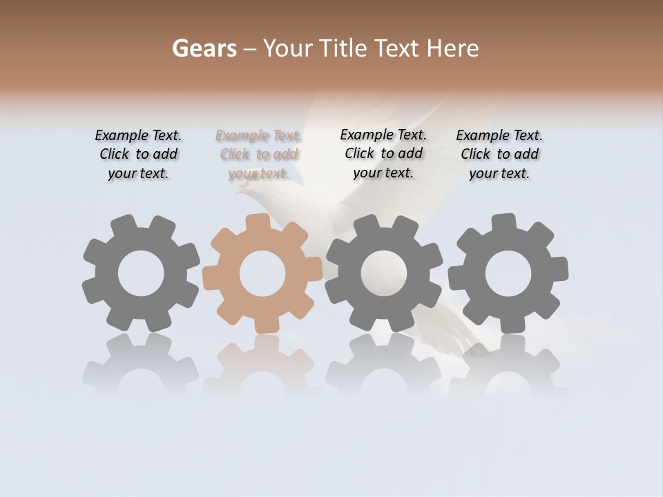 Dove Blue White PowerPoint Template