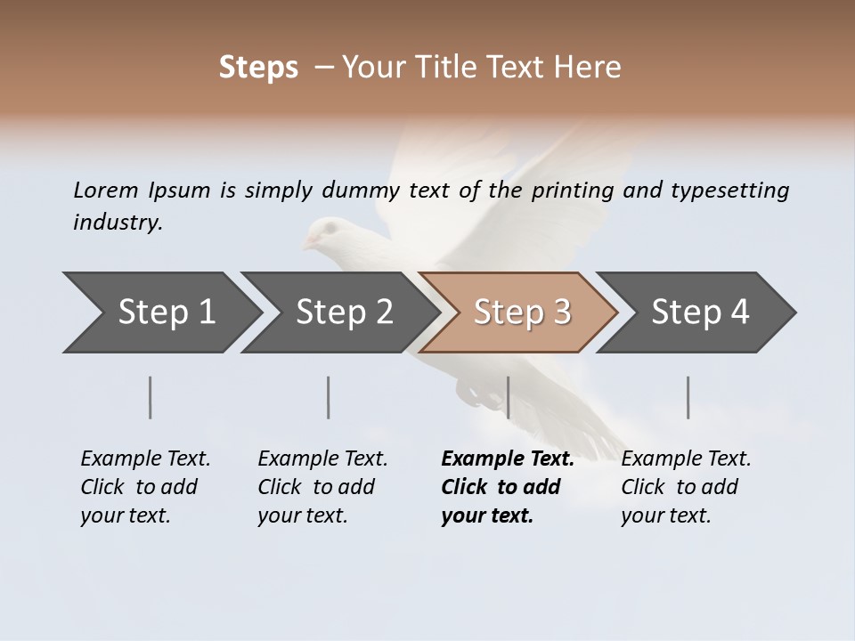 Dove Blue White PowerPoint Template