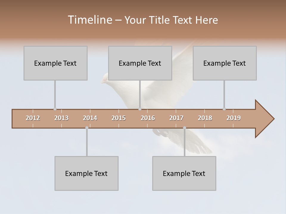 Dove Blue White PowerPoint Template