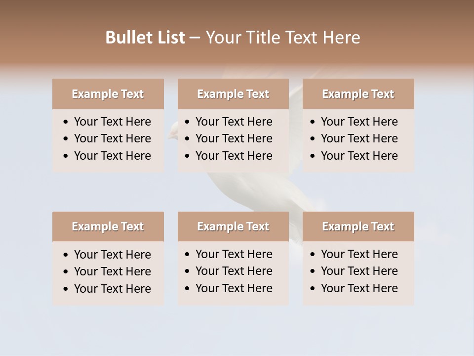 Dove Blue White PowerPoint Template