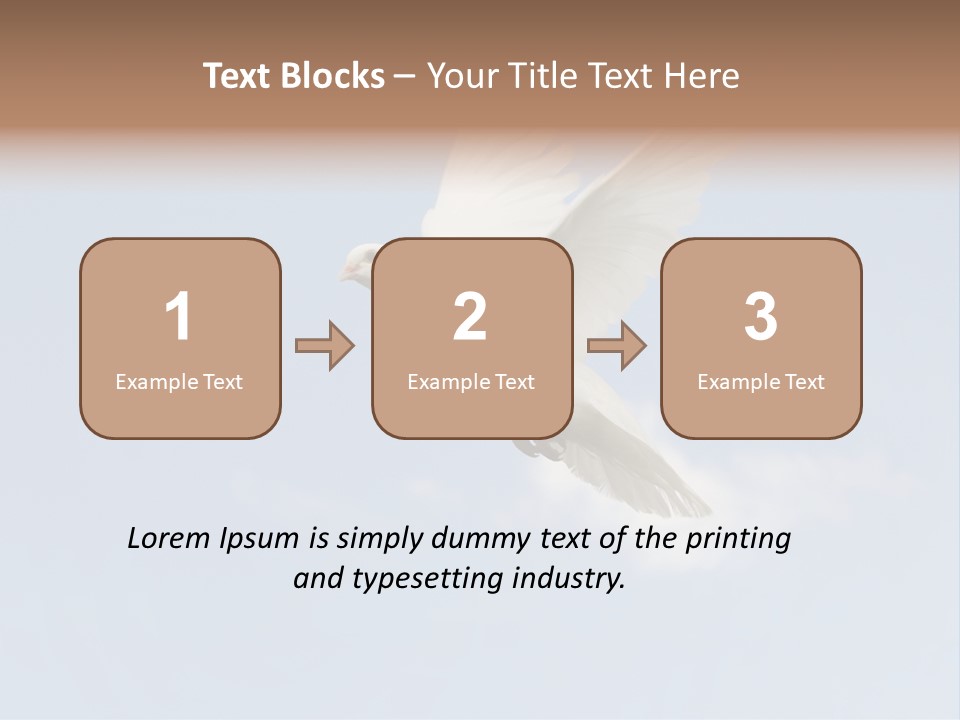 Dove Blue White PowerPoint Template
