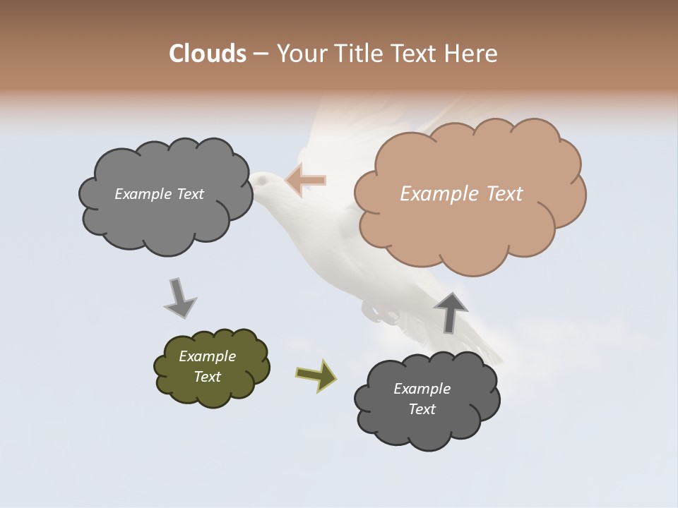 Dove Blue White PowerPoint Template