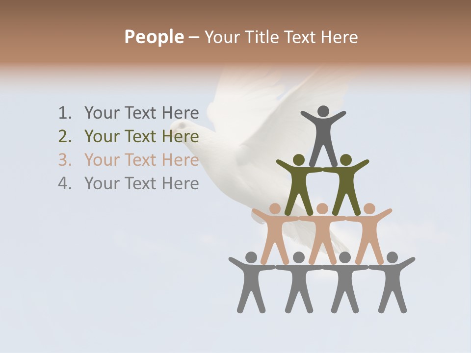Dove Blue White PowerPoint Template