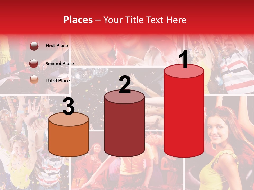 Gathering Happy Collage PowerPoint Template