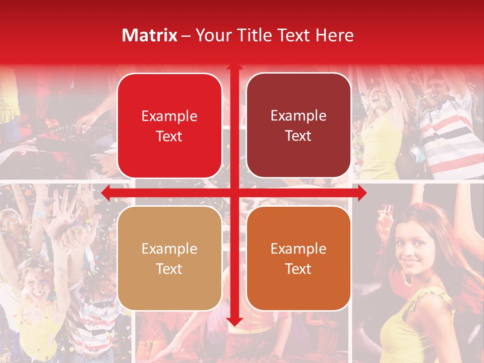 Gathering Happy Collage PowerPoint Template