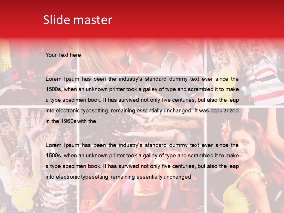 Gathering Happy Collage PowerPoint Template