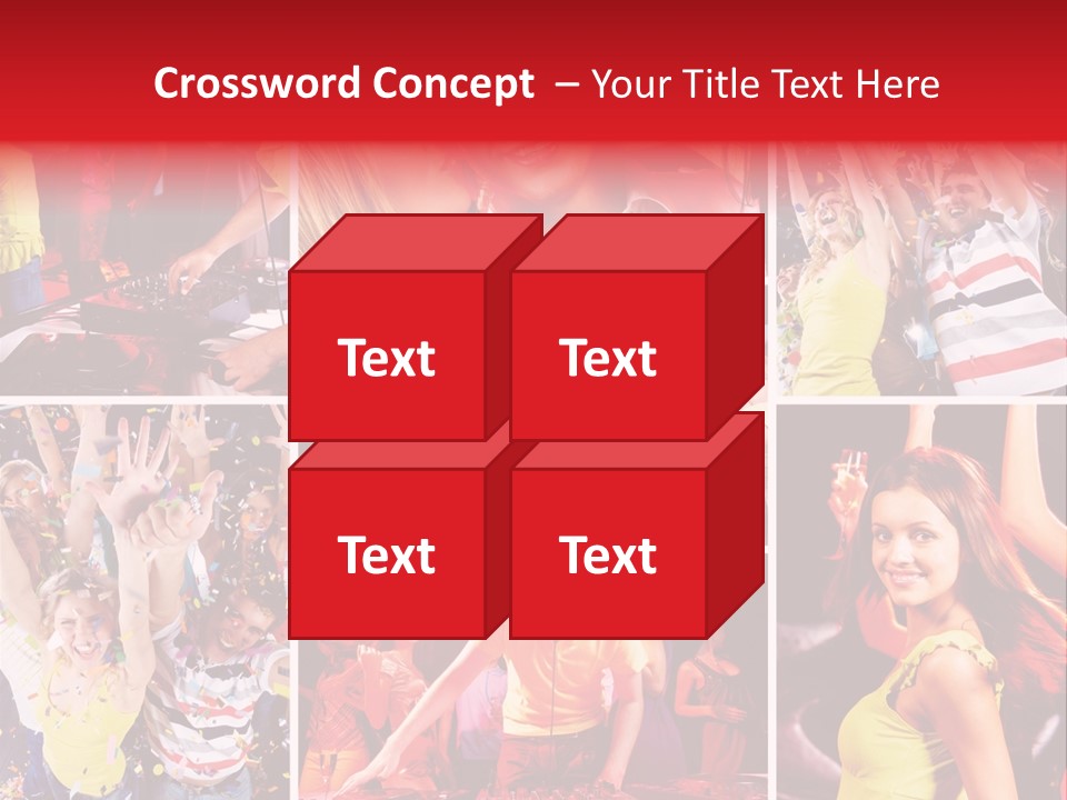 Gathering Happy Collage PowerPoint Template