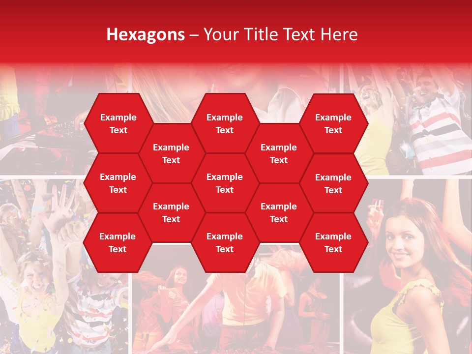 Gathering Happy Collage PowerPoint Template