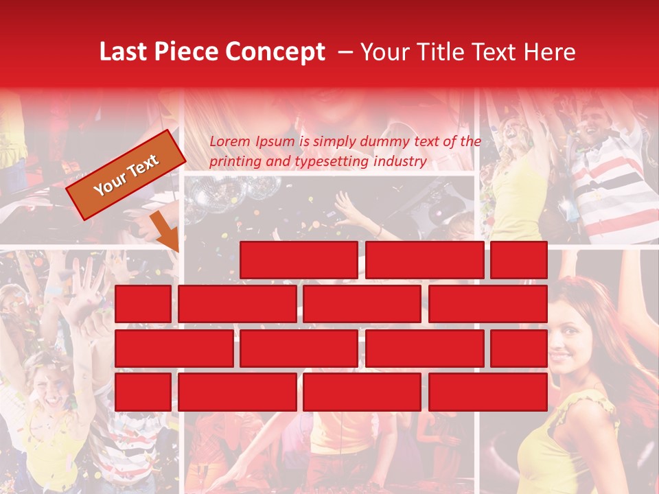 Gathering Happy Collage PowerPoint Template