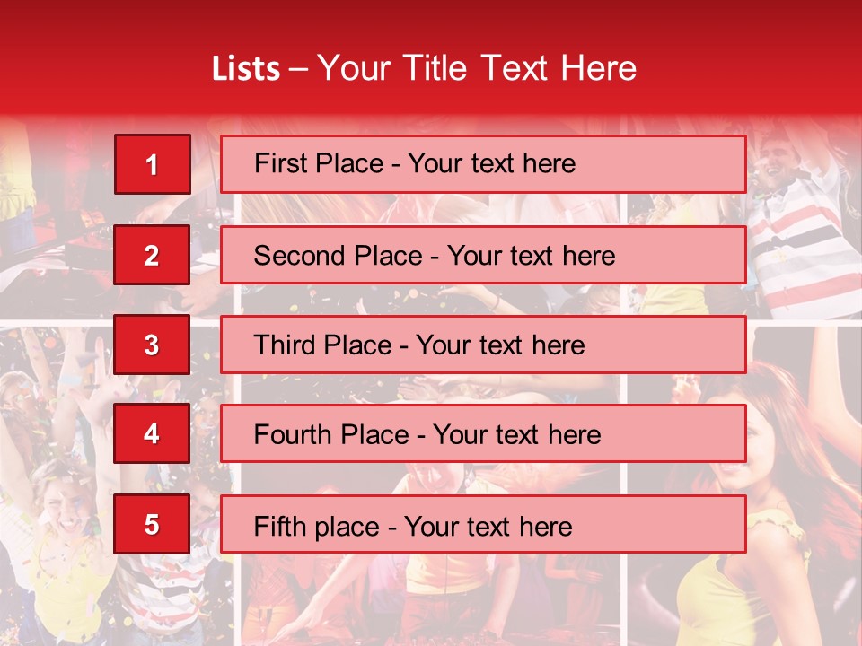 Gathering Happy Collage PowerPoint Template