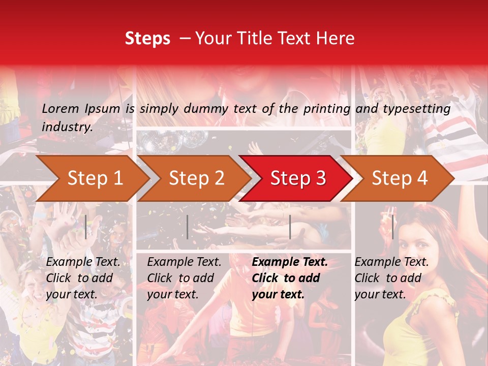 Gathering Happy Collage PowerPoint Template