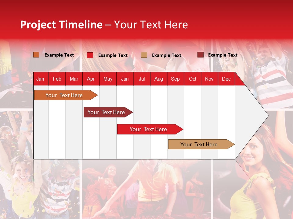 Gathering Happy Collage PowerPoint Template