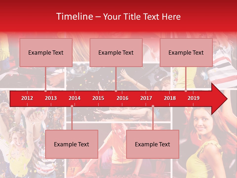 Gathering Happy Collage PowerPoint Template