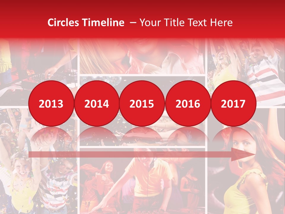 Gathering Happy Collage PowerPoint Template