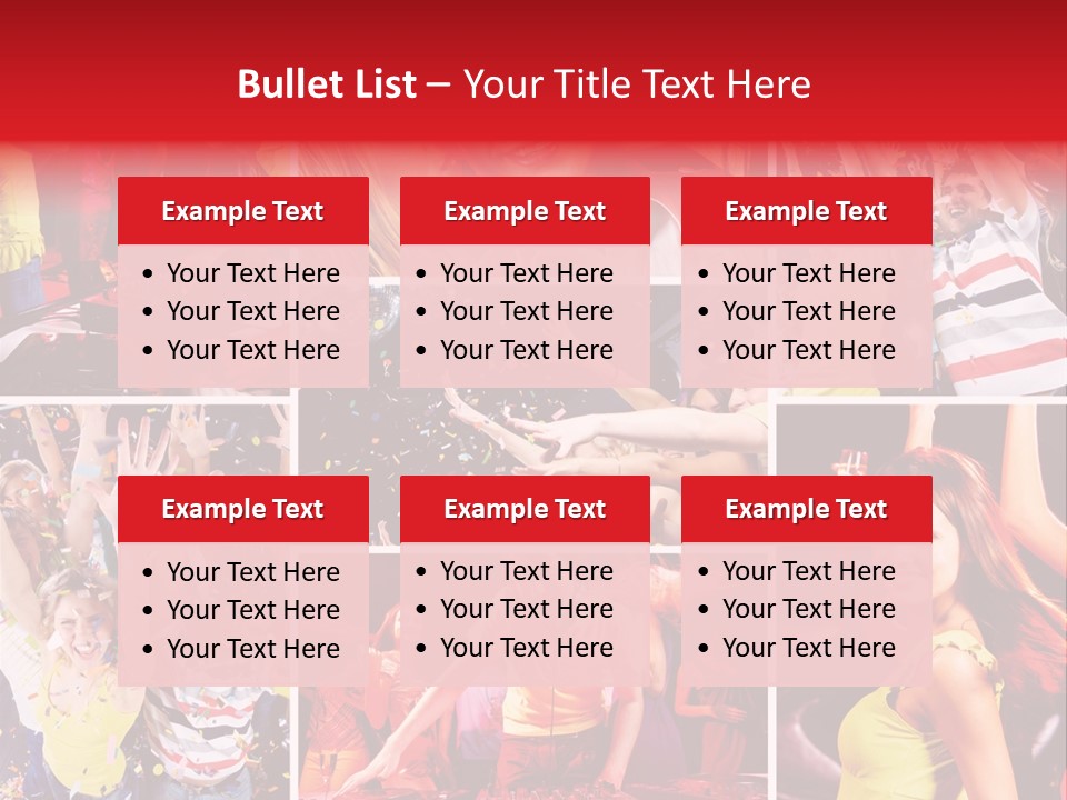 Gathering Happy Collage PowerPoint Template