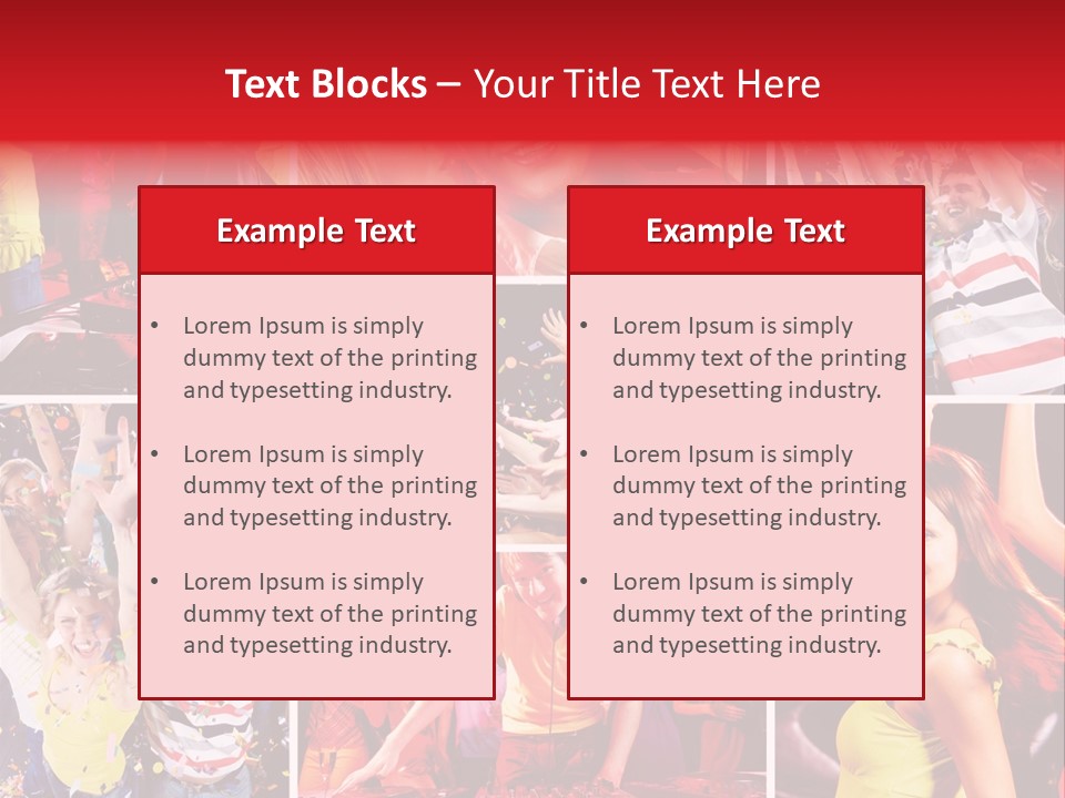 Gathering Happy Collage PowerPoint Template