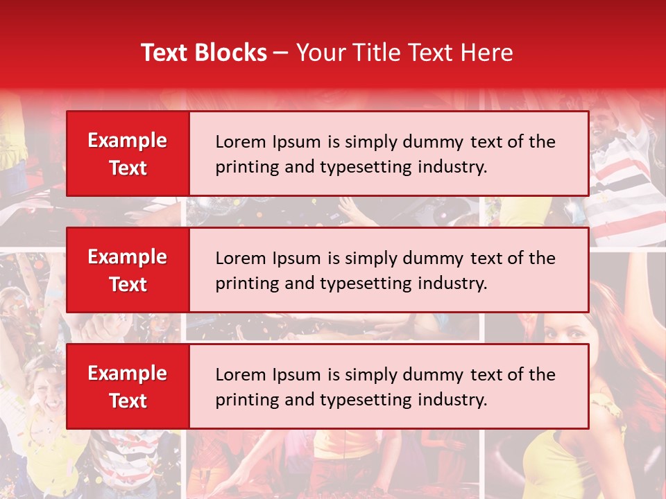 Gathering Happy Collage PowerPoint Template