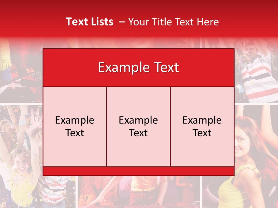 Gathering Happy Collage PowerPoint Template