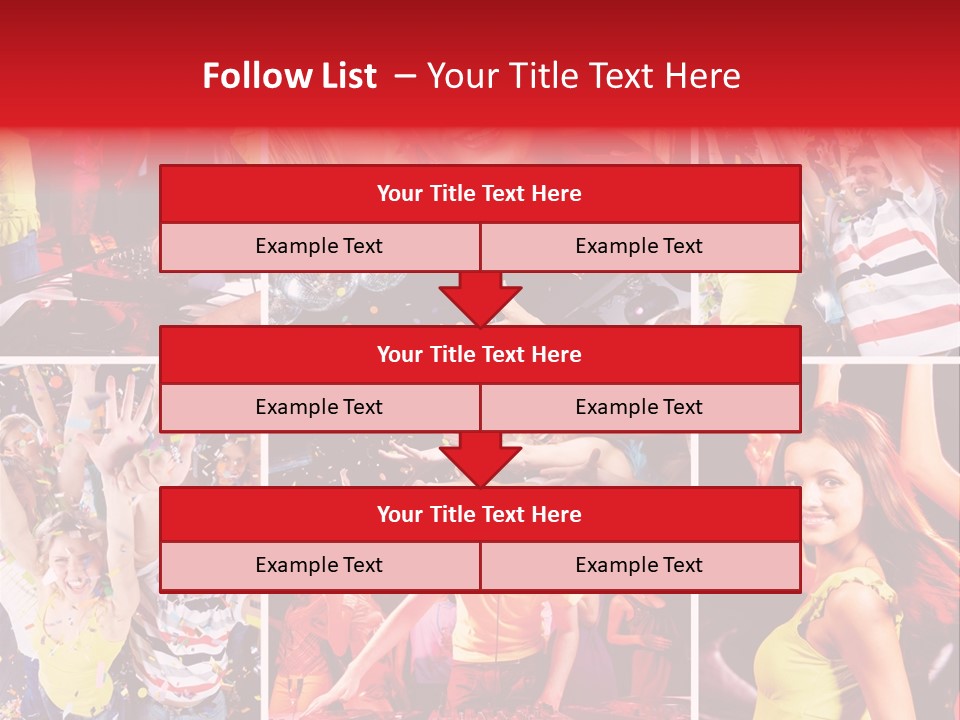 Gathering Happy Collage PowerPoint Template