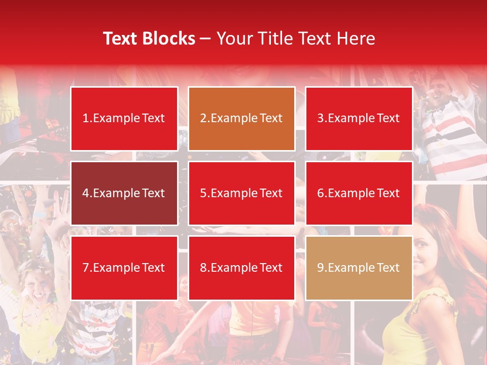 Gathering Happy Collage PowerPoint Template