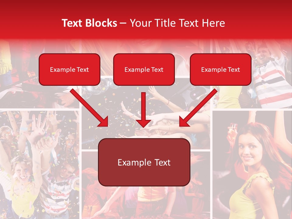 Gathering Happy Collage PowerPoint Template