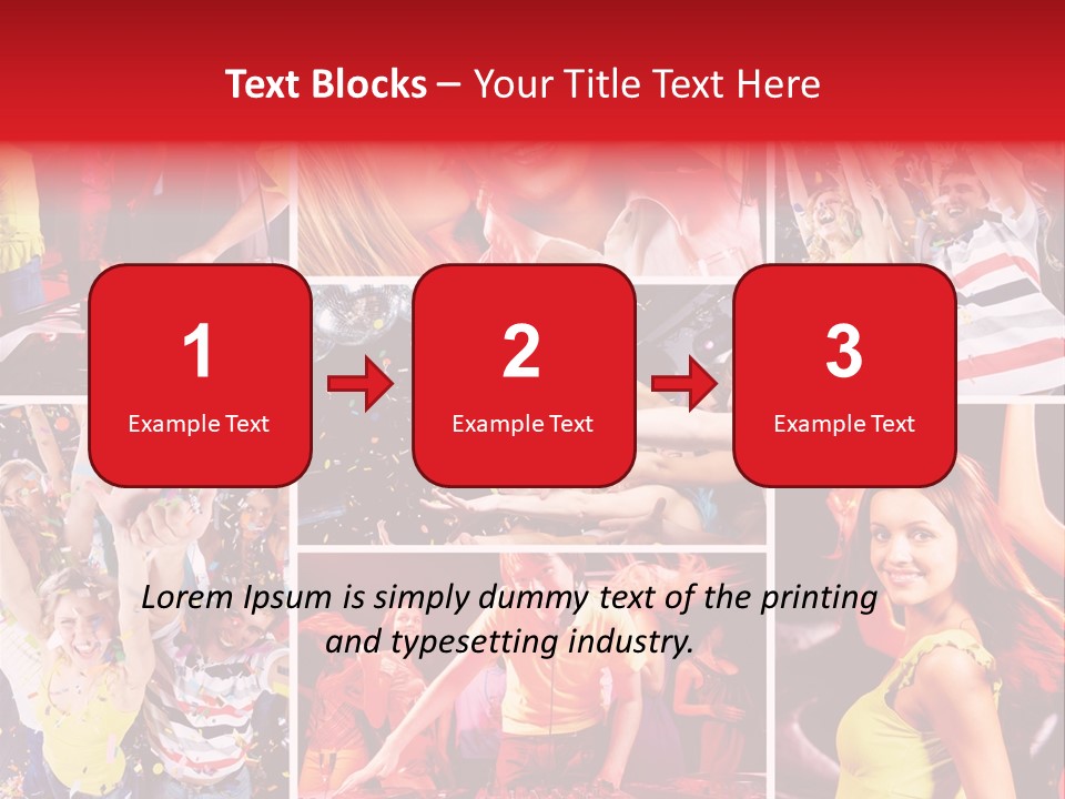 Gathering Happy Collage PowerPoint Template