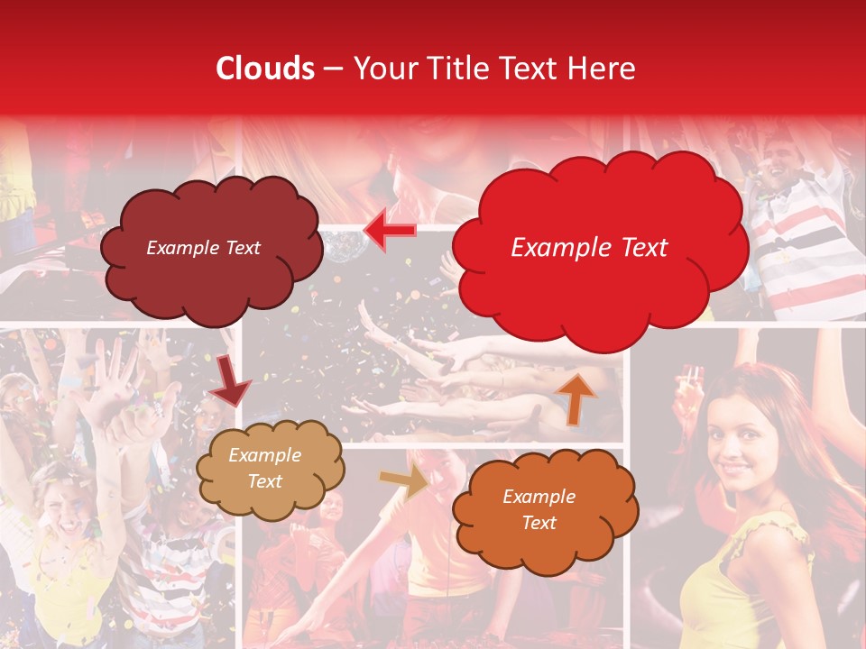 Gathering Happy Collage PowerPoint Template