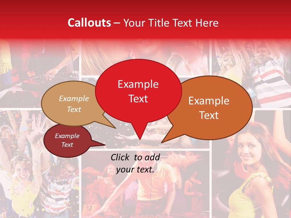 Gathering Happy Collage PowerPoint Template