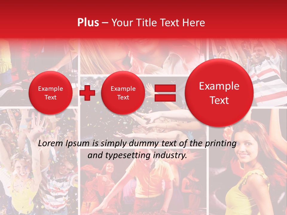 Gathering Happy Collage PowerPoint Template