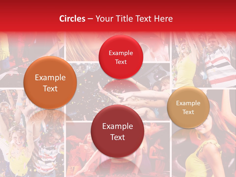 Gathering Happy Collage PowerPoint Template