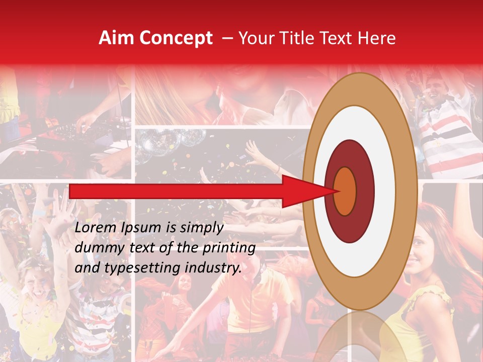 Gathering Happy Collage PowerPoint Template