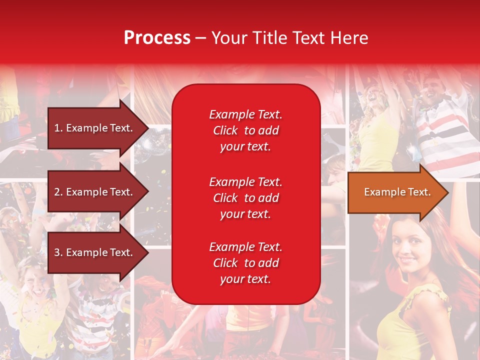 Gathering Happy Collage PowerPoint Template