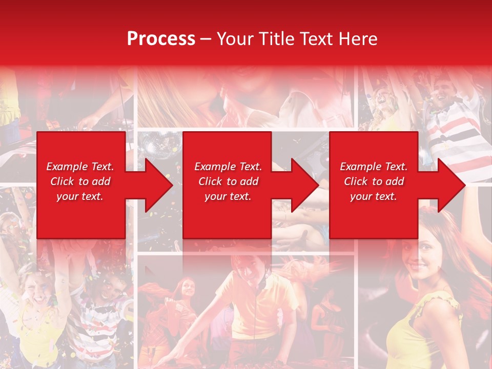 Gathering Happy Collage PowerPoint Template