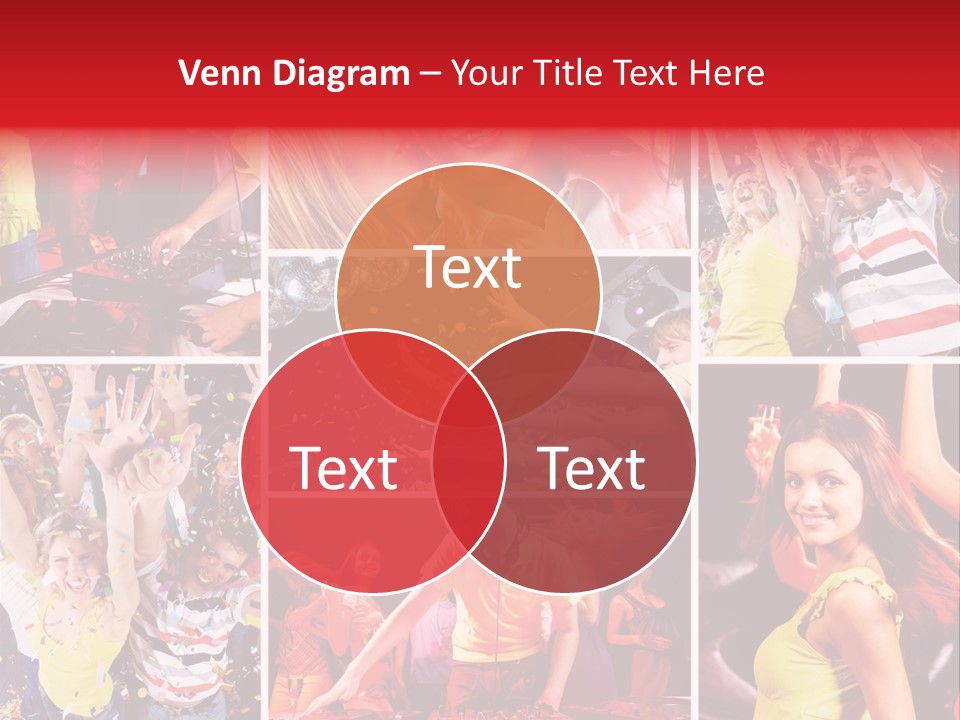 Gathering Happy Collage PowerPoint Template