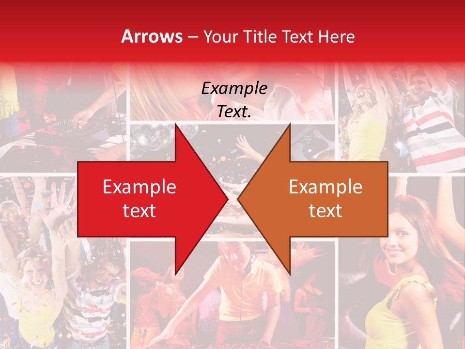 Gathering Happy Collage PowerPoint Template