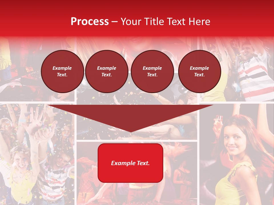 Gathering Happy Collage PowerPoint Template