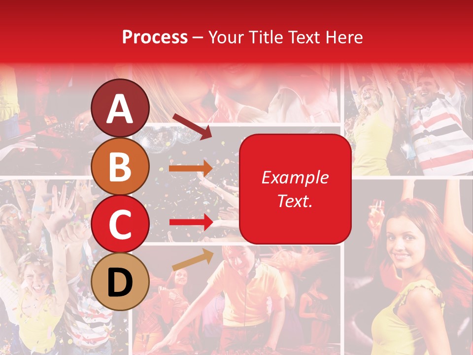 Gathering Happy Collage PowerPoint Template